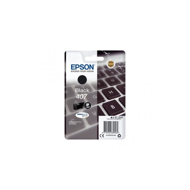 Epson C13T07U140 407 Cartuccia Originale Bk Nero 2600 Pagine
