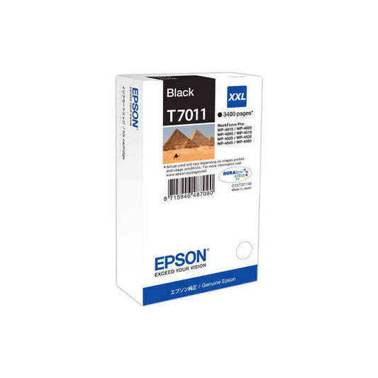 Epson C13T70114010 T7011 XXL Cartuccia Originale Bk Nero 3400 Pagine