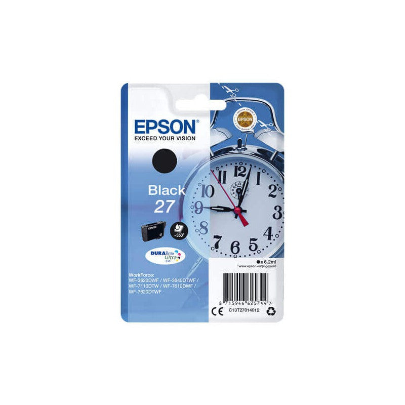 Epson C13T27014012 T2701 27 Cartuccia Originale Bk Nero 350 Pagine