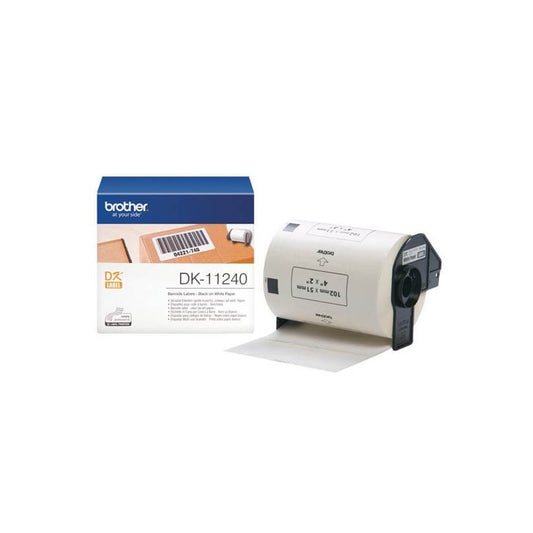 Brother DK-11240 Rotolo da 600 Etichette in Carta Originali 102mm x 51mm Nero su Bianco