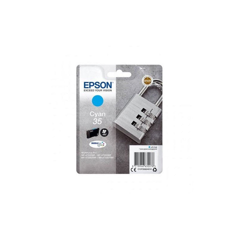 Epson C13T35824010 T3582 35 Cartuccia Originale C Ciano 650 Pagine