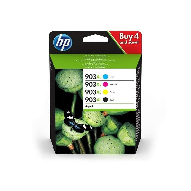 HP 3HZ51AE 903XL Multipack 4 Cartucce Originali Bk C M Y
