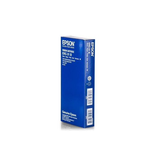Epson C43S015369 S015369 15369 ERC31B ERC-31 Nastro originale Bk Nero