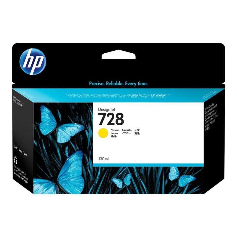 HP 728 F9J65A Cartuccia Origina Y Yellow