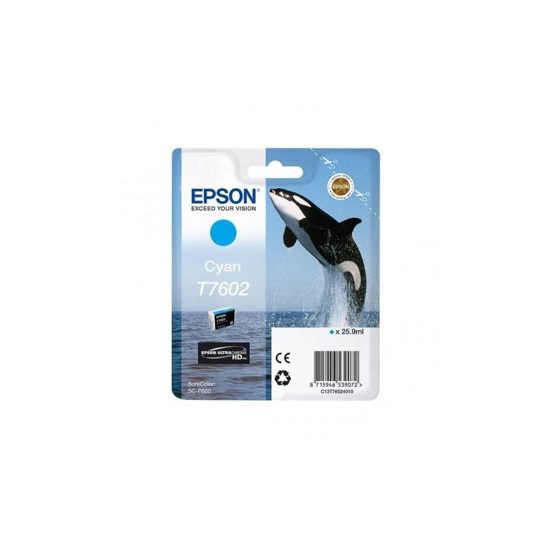 Epson C13T76024010 T7602 Cartuccia Originale C Ciano