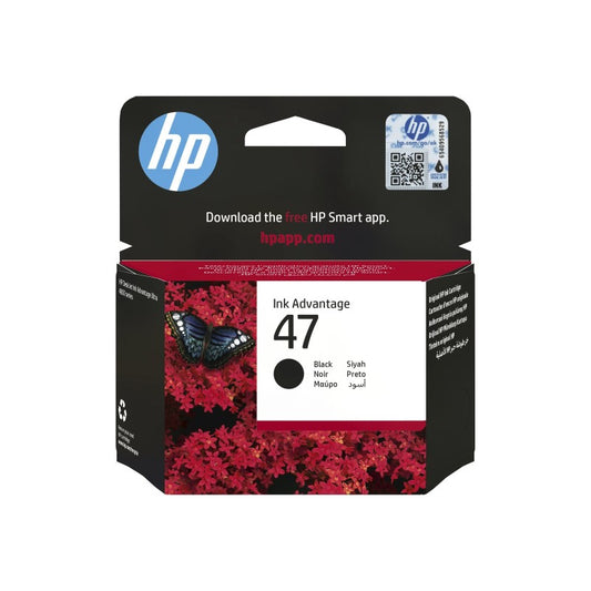 HP 6ZD21AE 47 Cartuccia Originale BK Nero 1300 Pagine