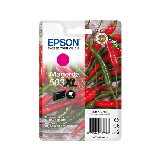Epson C13T09R34010 503XL Cartuccia Originale M Magenta 470 Pagine