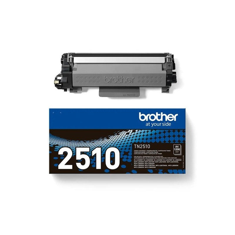 Brother TN2510 TN-2510 Toner Originale BK Nero 1200 Pagine