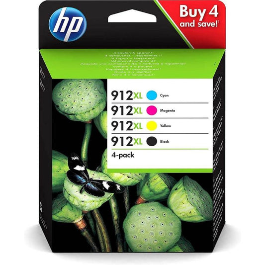 HP 3YP34AE 912 XL Multipack 4 Cartucce Originali BK C M Y XL
