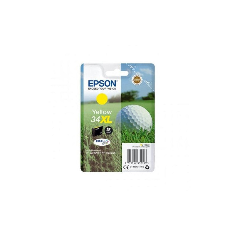 Epson C13T34744010 T3474 34XL Cartuccia Originale Y Yellow 950 Pagine