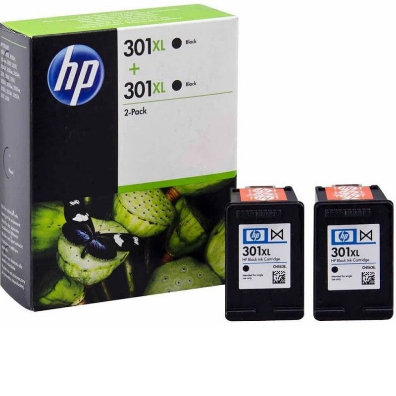 HP 301 XL D8J45AE Multipack 2 Cartucce Originali Bk