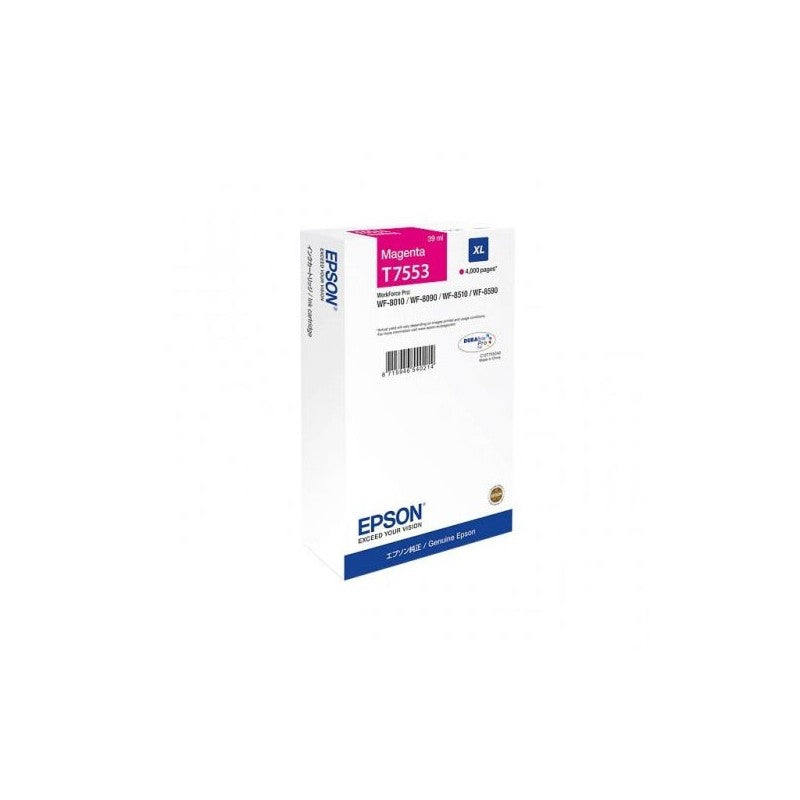 Epson C13T755340 T7553 Cartuccia Originale M Magenta 39ml 4000 Pagine
