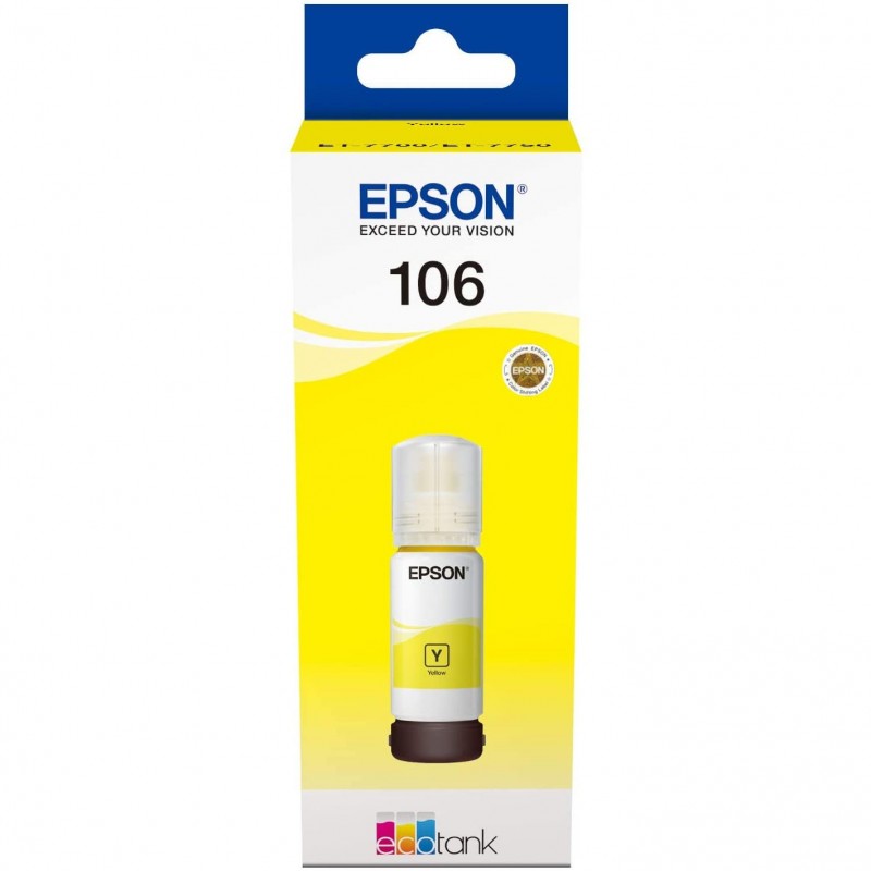 Epson 106 C13T00R440 T00R440 Inchiostro Originale Y Yellow da 70ml