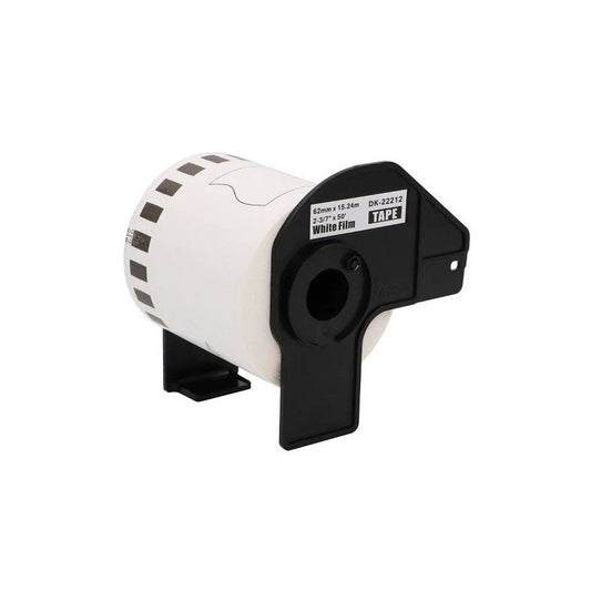 Brother DK-22212 Etichetta Adesiva in Pellicola Compatibile 62mm X 15 24 mt Con Supporto In Plastica