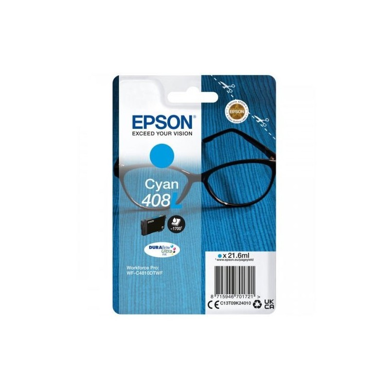Epson C13T09K24010 408L Cartuccia Originale C Ciano 1700 Pagine