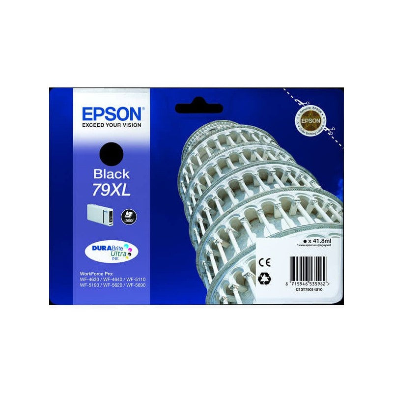 Epson C13T79014010 79XL Cartuccia Originale Bk Nero 2600 Pagine