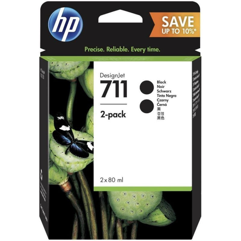 Hp P2V31A 711 Multipack 2 Cartucce Originali Bk Nero