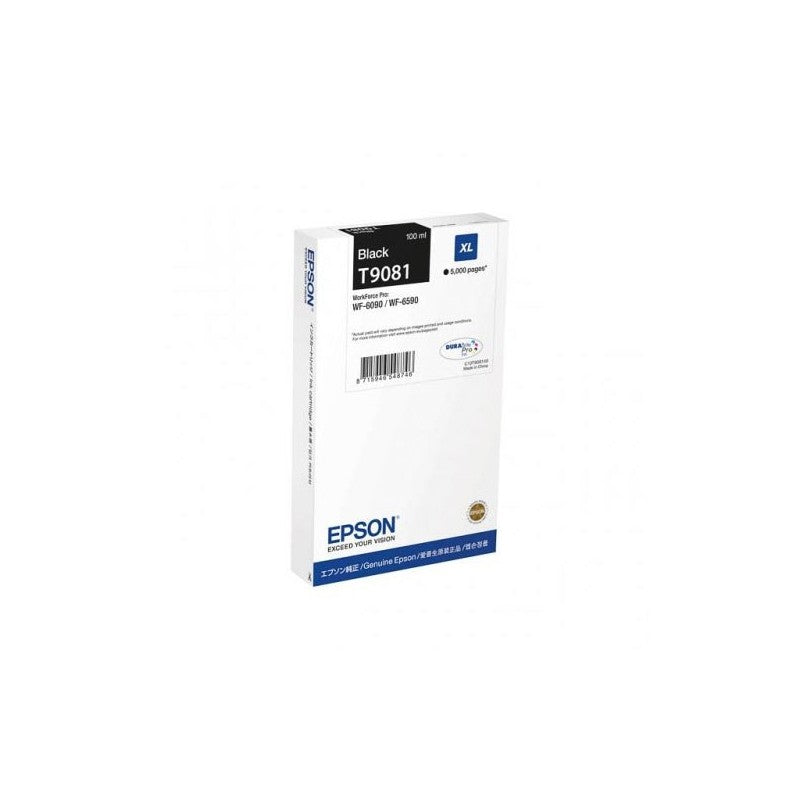 Epson C13T908140 T9081 Cartuccia Originale Bk Nero 5000 Pagine