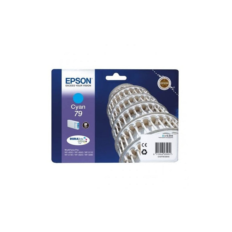 Epson C13T791240 T7912 79 Cartuccia Originale C Ciano 800 Pagine