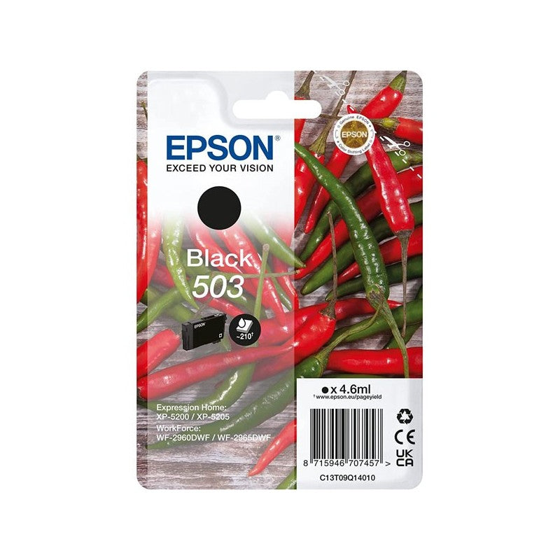 Epson C13T09Q14010 503 Cartuccia Originale Bk Nero 210 Pagine