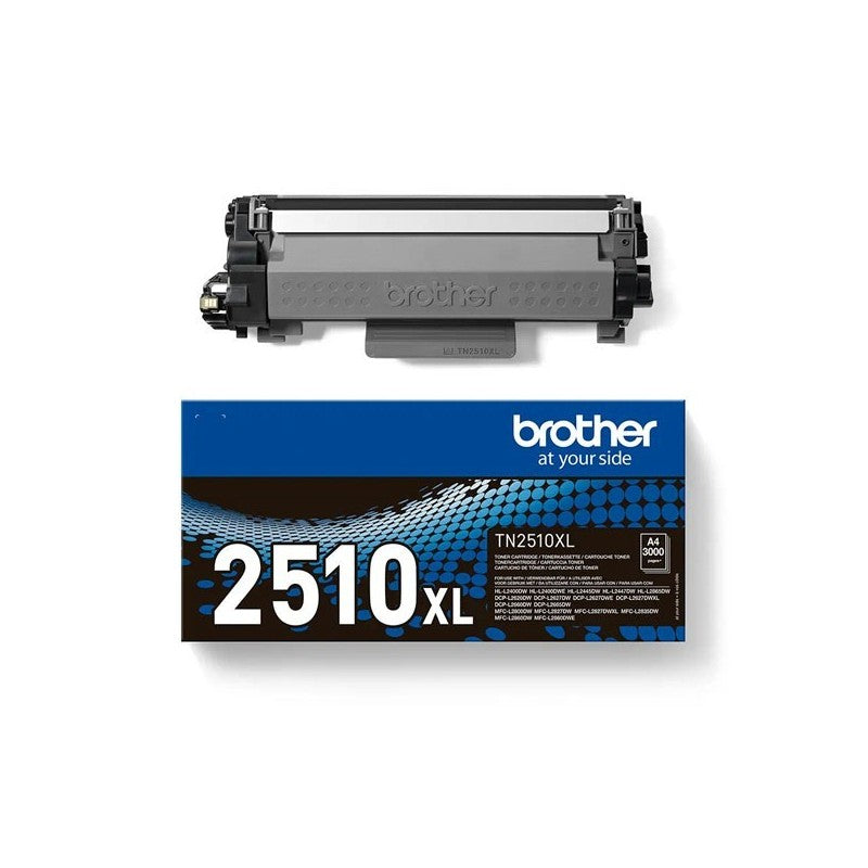 Brother TN2510XL TN-2510 XL Toner Originale BK Nero 3000 Pagine
