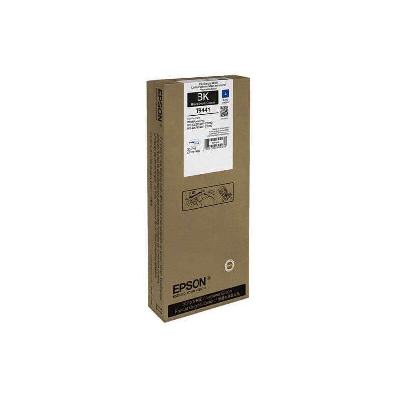Epson C13T944140 T9441 Cartuccia Originale Bk Nero 3000 Pagine