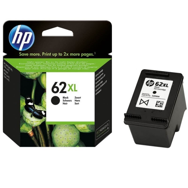 HP 62XL C2P05AE XL Cartuccia originale Bk Nero 600 Pagine