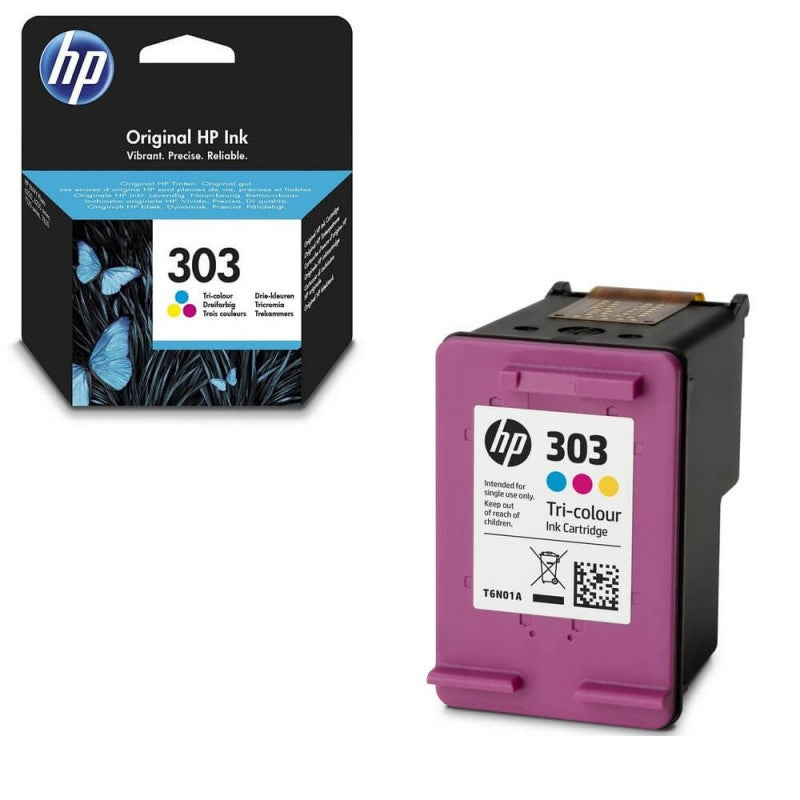 HP 303 T6N01AE Cartuccia Originale Colore cmy 4ml 165 Pagine