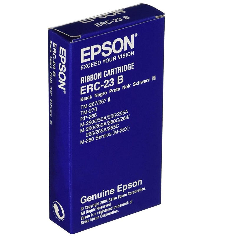 Epson C43S015360 S015360 ERC23B ERC-23 Nastro originale Bk Nero