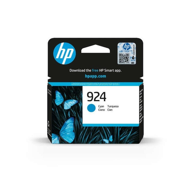 HP 4K0U3NE 924 Cartuccia Originale C Ciano 400 Pagine