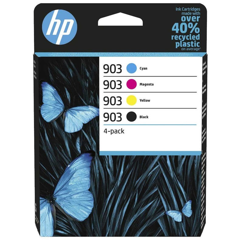 HP 6ZC73AE 903 kit 4 Cartucce Originali Bk Ciano Magenta Yellow