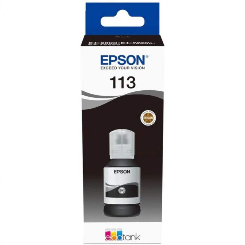 Epson 113 C13T06B140 T06B140 Inchiostro Originale Bk Nero da 127ml