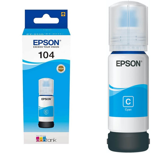 Epson 104 T00P240 C13T00P240 Inchiostro Originale C Ciano da 65ml