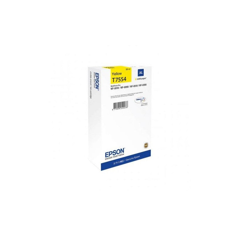 Epson C13T755440 T7554 Cartuccia Originale Y Yellow 39ml 4000 Pagine