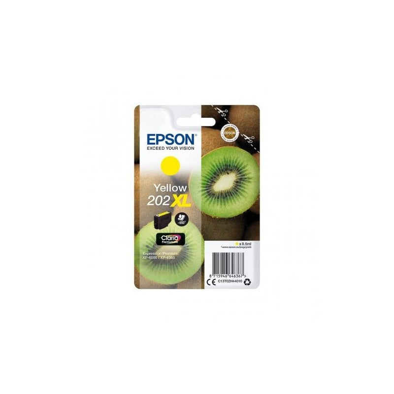 Epson C13T02H4 C13T02H44010 202XL Cartuccia Originale Y Yellow 650 Pagine