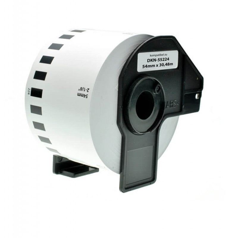 Brother DK-N55224 Etichetta In Carta Non Adesiva Compatibile 54mm X 30,48 mt Con Supporto In Plastica
