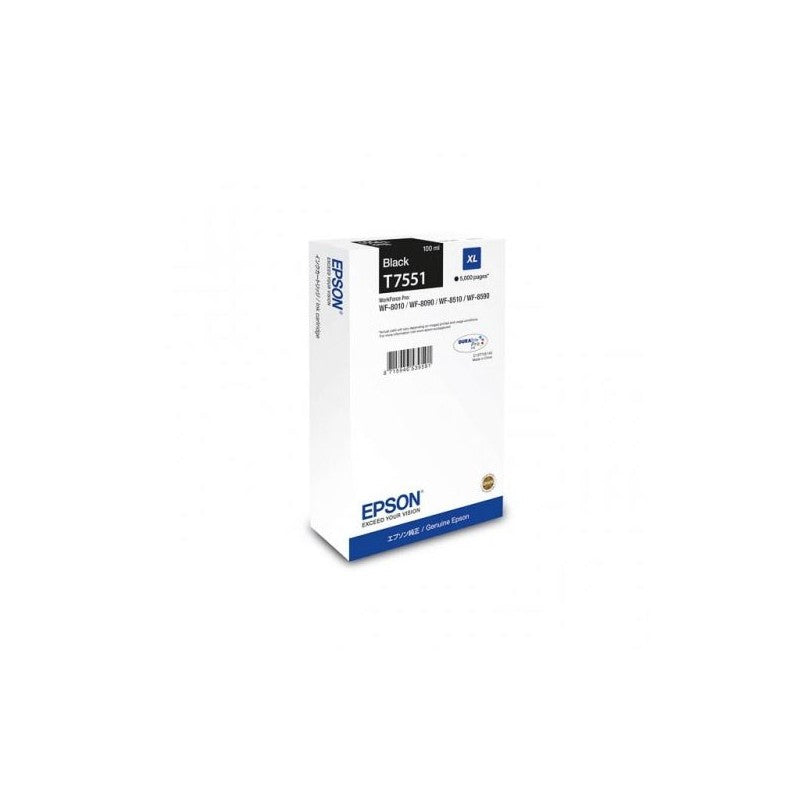 Epson C13T755140 T7551 Cartuccia Originale Bk Nero 102ml 5000 Pagine