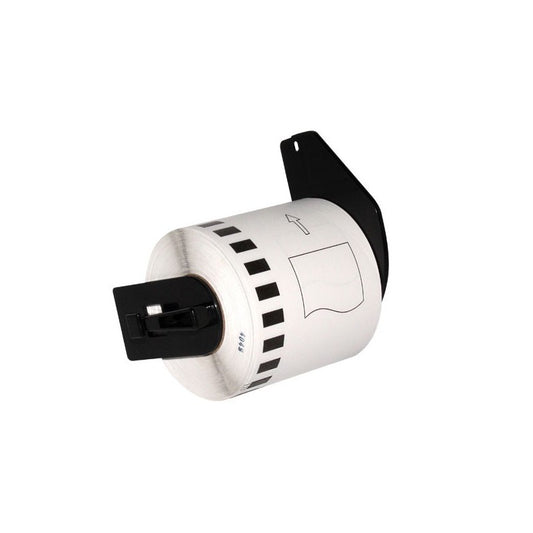 Brother DK-22113 Etichetta Adesiva Trasparente Compatibile 62mm X 15,24mt Con Supporto In Plastica