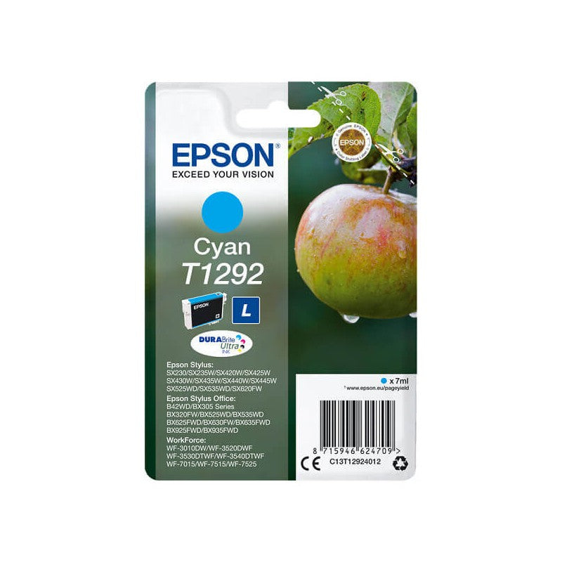 Epson C13T12924012 T1292 Cartuccia Originale C Ciano 7ML 460 Pagine